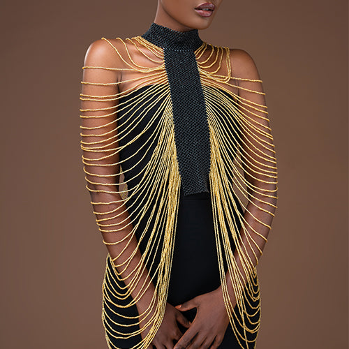 Shanga Gold-Black Body Jewelry Nubian Radiance Gifts Shanga Gold-Black Body Jewelry Nubian Radiance Gifts