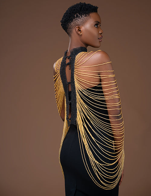 Shanga Gold-Black Body Jewelry – Nubian Radiance Gifts