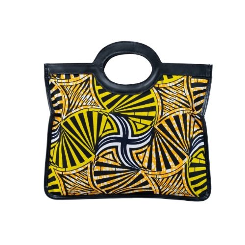 Kipochi Clutch - Yellow and Black