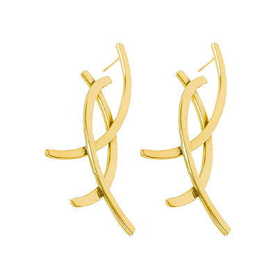 Mizizi Earrings - Gold Plated