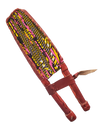 Ankara Fan: Yellow/Pink/Brown