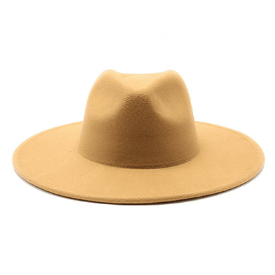 Tan Wide Brim Fedora