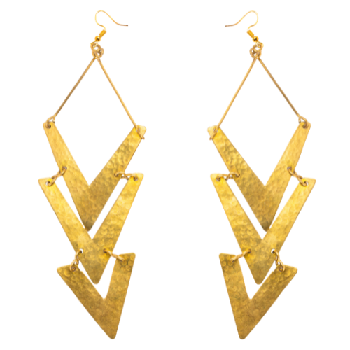 Moto Earrings - Gold Plated