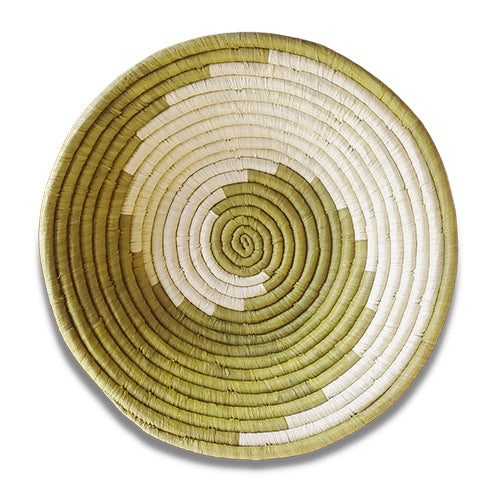 Wall Basket - Green and White