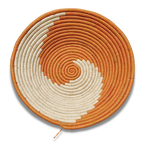 Wall Basket - Orange and White