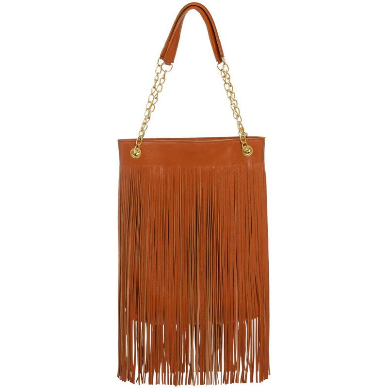 Harakati Fringe Tote - Tan